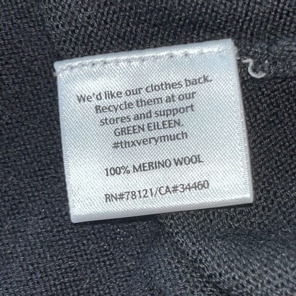 NEW‎ Eileen Fisher Ballet Neck Layered Long Sleeve Dress Size Medium Black NWT’s - Picture 11 of 14